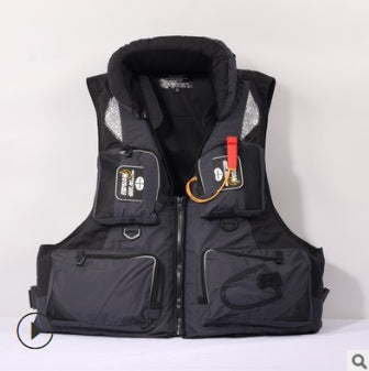 Adult Fishing Vest Sea Fishing Life Jacket Rock Fishing Multi-Function Portable Swimming Large Buoyancy
