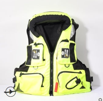 Adult Fishing Vest Sea Fishing Life Jacket Rock Fishing Multi-Function Portable Swimming Large Buoyancy