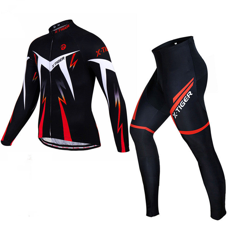 Men's Cycling Jersey Set – Quick-Dry, Breathable Long Sleeve Road Bike & Motorcycle Clothing Suit