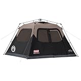 Coleman Instant Tent with 1-Minute Setup, 4/6/8/10 Person Tent with Pre-Attached Poles, Air Vent, & Carry Bag