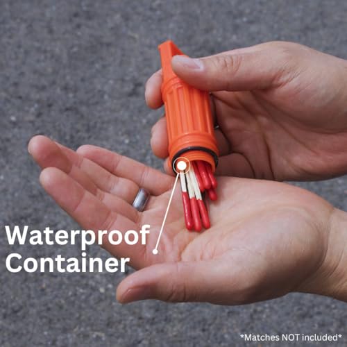 Emergency Zone 5 in 1 Survival Whistle. Compass, Whistle, Water-Resistant Container, Signal Mirror, Ferro Rod. Available in 1, 3, 30, and 300 Pack. (3)