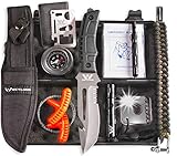 Weyland Ultimate Survival Kit – 11-in-1 Outdoor Gear with Survival Knife, Fire Starter, Compass, Multitool, Paracord Bracelet, & Case for Camping, Hiking, Emergency Preparedness