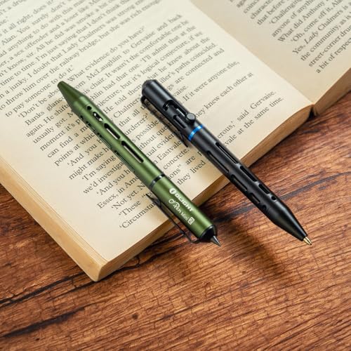 OLIGHT O'Pen Mini 2 Ballpoint Pen and Pencil in One, Replaceable EDC Refill and Pencil Tip, Smooth Writing, for Office, Working, Writing (Black)