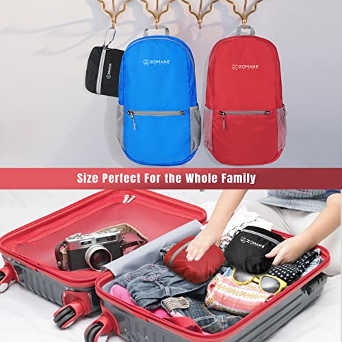 ZOMAKE Ultra Lightweight Hiking Backpack 20L, Packable Small Backpacks Water Resistant Daypack for Women Men(Bright Red)