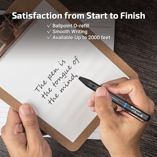 OLIGHT O'Pen Mini 2 Ballpoint Pen and Pencil in One, Replaceable EDC Refill and Pencil Tip, Smooth Writing, for Office, Working, Writing (Black)