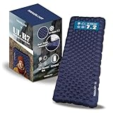 TREKOLOGY Camping Sleeping Pad – Ultra-Lightweight, 4" Thick Camping Mat with 7.2 R-Value for All Seasons – Compact, Durable & Waterproof – Ideal for Backpacking, Hiking, and Outdoor Adventures UL R7