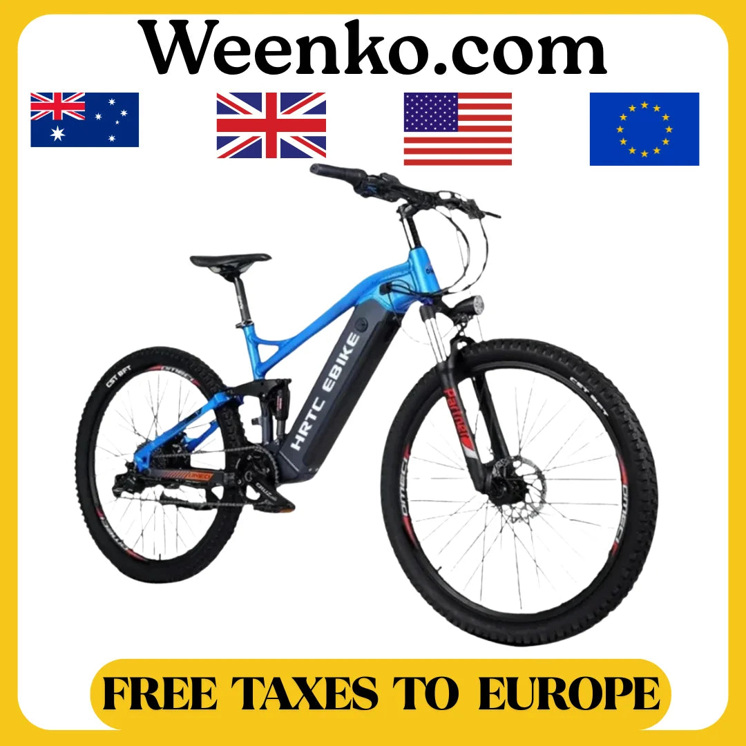 New 26-inch mountain electric bike soft tail bike 1000W48V17AH hydraulic brakes rear-wheel drive hidden lithium battery 50km/h