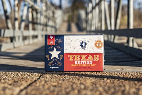 Mystery Tackle Box Texas Bass Elite Fishing Kit – 7-9 Freshwater Baits for Largemouth, Smallmouth & More – Includes Exclusive Texas Decal