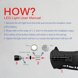 XIPHIAS EDC Stainless Steel Folding Pocket Knife Multitool with LED Light, Magnesium Fire Starter, Whistle, Paracord & Pocket Clip - Survival Camping Gear with Knife Pouch - XK039BC-GREEN