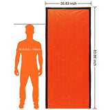 Emergency Sleeping Bag 2 Pack - Lightweight Survival Sleeping Bag Waterproof Thermal Bivy Sack Tent Portable Emergency Blanket Survival Gear for Camping Hiking Outdoor Adventure Activities (2 Pack)