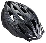 Schwinn Thrasher Helmet for Adults, Black, Size 58 - 62 cm, for Riders Ages 14+, Lightweight Microshell, Adjustable Dial and Straps, Interior Padding, 20 Air Vents, Removable Visor, Adult Bike Helmet