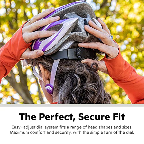 Schwinn Thrasher Helmet for Adults, Black, Size 58 - 62 cm, for Riders Ages 14+, Lightweight Microshell, Adjustable Dial and Straps, Interior Padding, 20 Air Vents, Removable Visor, Adult Bike Helmet