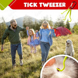 Mega Tick Kit Removal 50pcs Remover Tools for Humans and Dogs - Hiking Gear Tick Puller and Tweezers - First aid kit (1 Set)