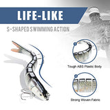 TRUSCEND Easy Catch Swimmax, Magic Noisy Turbulent Wiggling and Vibrating Actions for More Bites, Segmented Swimbait Jointed by Dyneema Strongest Fiber, Lifelike Fishing Lures for Relax Family Fishing