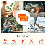 ARCA PET Dog First Aid Kit - Pet Emergency Kit - Water Resistant High Visibility Reflective First Aid Pouch Dog Camping Essentials for Hiking, Backpacking, Sports, Hunting