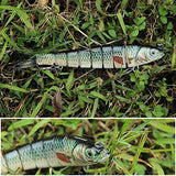 TRUSCEND Easy Catch Swimmax, Magic Noisy Turbulent Wiggling and Vibrating Actions for More Bites, Segmented Swimbait Jointed by Dyneema Strongest Fiber, Lifelike Fishing Lures for Relax Family Fishing