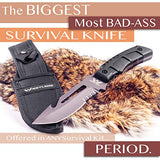 Weyland Ultimate Survival Kit – 11-in-1 Outdoor Gear with Survival Knife, Fire Starter, Compass, Multitool, Paracord Bracelet, & Case for Camping, Hiking, Emergency Preparedness