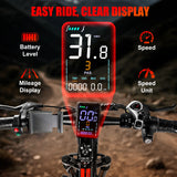 Electric Bike Adults 26" Fat Tire 1500W Peak Motor Electric Bicycle 34Mph Mountain E Bike 60Mile Range 48V 15AH Electric Bike